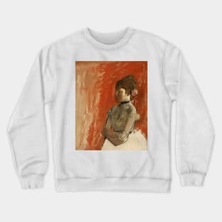 Ballet Dancer with Arms Crossed by Edgar Degas Crewneck Sweatshirt